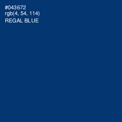 #043672 - Regal Blue Color Image